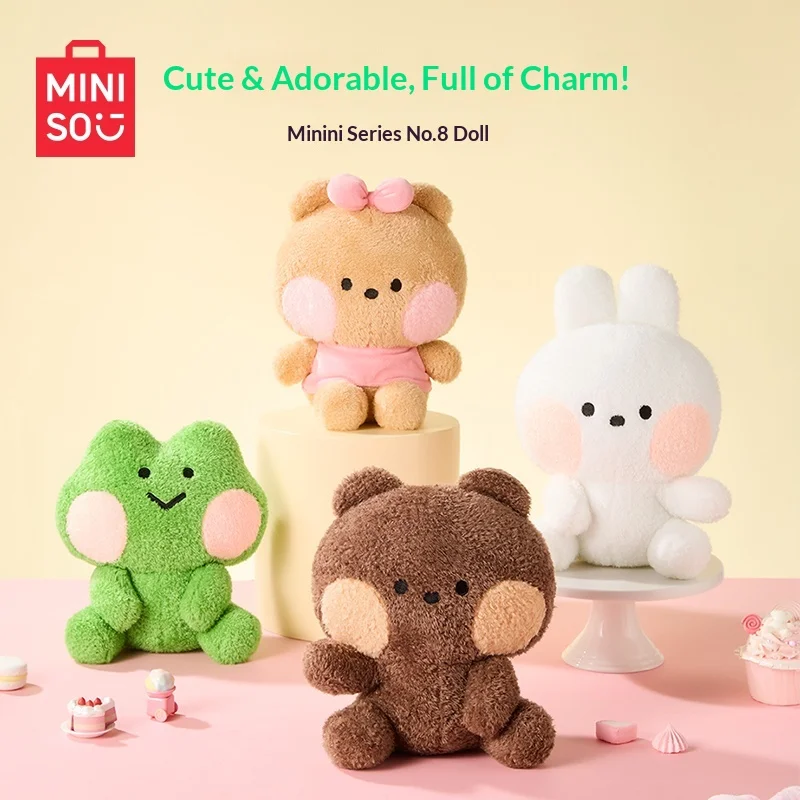 MINISO Minini Series No 8 Sleeping Bear Plush Toy Soft Cuddly Stuffed Animal Doll Comfort Pillow Gift for friend
MINISO Minini Series No 8 Sleeping Bear Plush Toy Soft Cuddly Stuffed Animal Doll Comfort Pillow Gift for friend