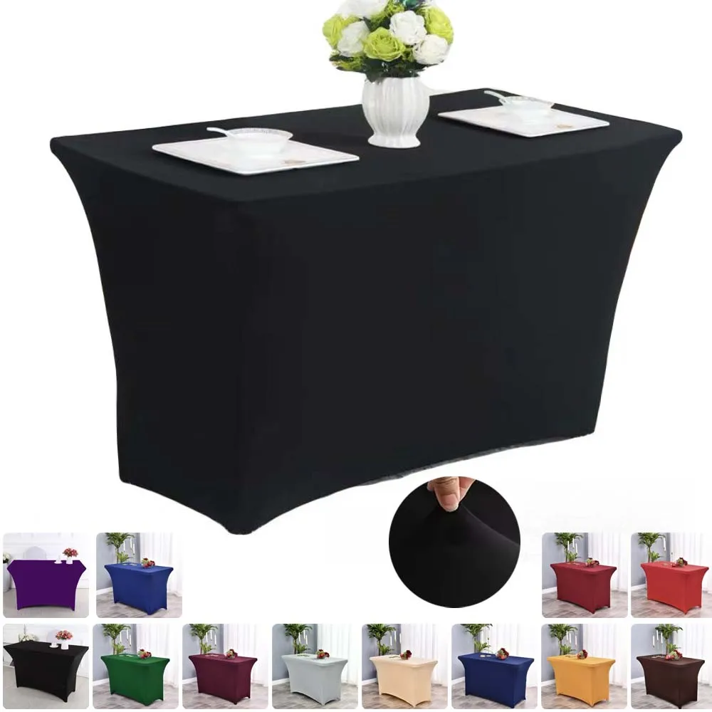 Stretch Table Covers Wedding TableCloth 4/5/6/8/10FT Rectangular Fitted Tablecloth for Wedding Party Hotel Outdoor Event Decor
Stretch Table Covers Wedding TableCloth 4/5/6/8/10FT Rectangular Fitted Tablecloth for Wedding Party Hotel Outdoor Event Decor