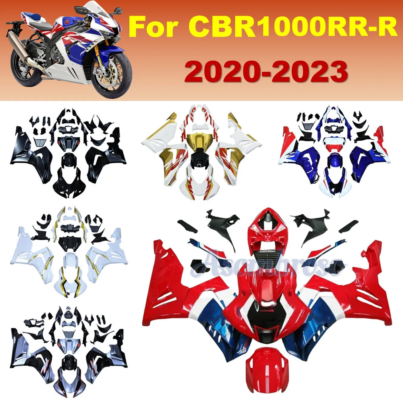 Custom Motorcycle Fairing kit fit For CBR1000RR 2020 2021 2022 2023 CBR 1000RR CBR1000RR-R ABS Plastic Bodywork Cowl set
Custom Motorcycle Fairing kit fit For CBR1000RR 2020 2021 2022 2023 CBR 1000RR CBR1000RR-R ABS Plastic Bodywork Cowl set