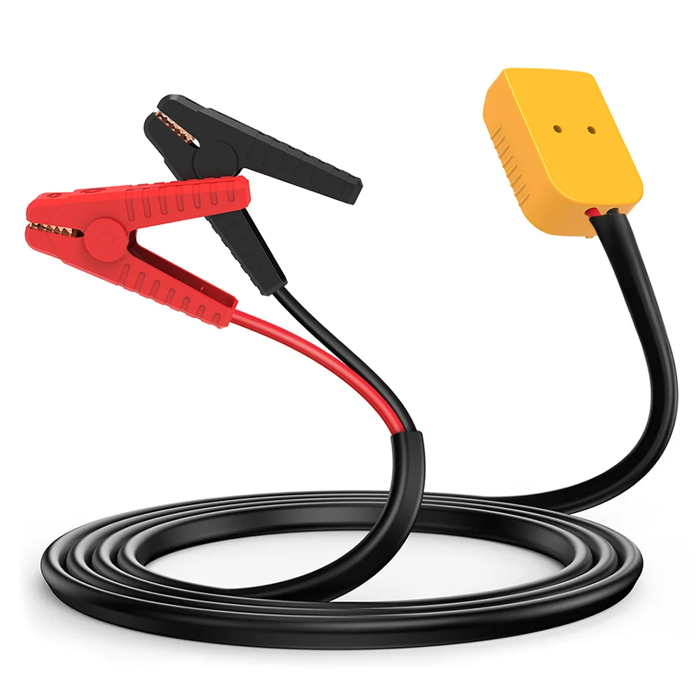 Кабель-перемычка для запуска двигателя (8AWG) с зажимами, совместимый с аккумуляторами Dewalt 18V/20V
Кабель-перемычка для запуска двигателя (8AWG) с зажимами, совместимый с аккумуляторами Dewalt 18V/20V