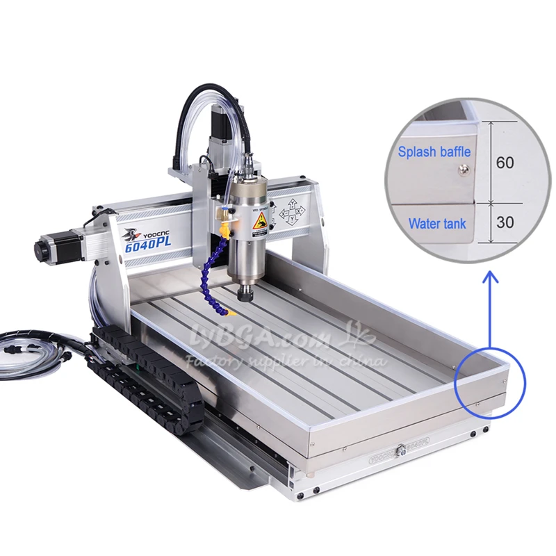 6040 HG20 Linear Guide CNC Router 1500W 2200W Equipped With Water Sink Wood PCB Metal Engraving Cutting Workshop Processing
6040 HG20 Linear Guide CNC Router 1500W 2200W Equipped With Water Sink Wood PCB Metal Engraving Cutting Workshop Processing