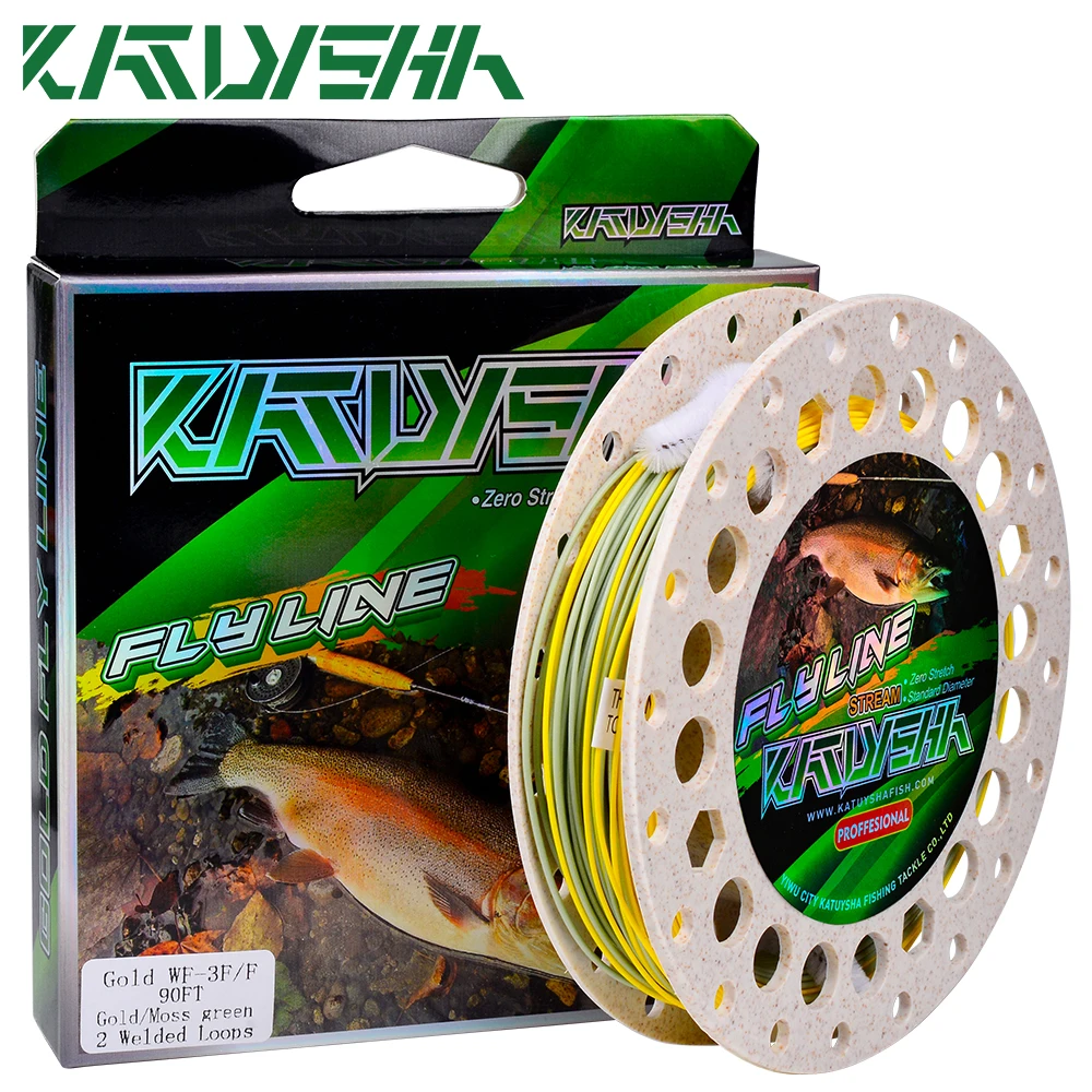 KATYUSHA with Double Welded Loop Fly Fishing Line Fluorescent Yellow Floating Weight Forward Fly Line WF2F WF3F WF4F WF5F WF6F
KATYUSHA with Double Welded Loop Fly Fishing Line Fluorescent Yellow Floating Weight Forward Fly Line WF2F WF3F WF4F WF5F WF6F