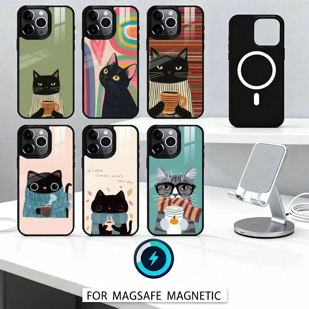 C-Cute Coffee Cat Phone Case For iPhone 17,16,15,14,13,12,Pro,Max For Magsafe Magnetic Wireless Charging
C-Cute Coffee Cat Phone Case For iPhone 17,16,15,14,13,12,Pro,Max For Magsafe Magnetic Wireless Charging
