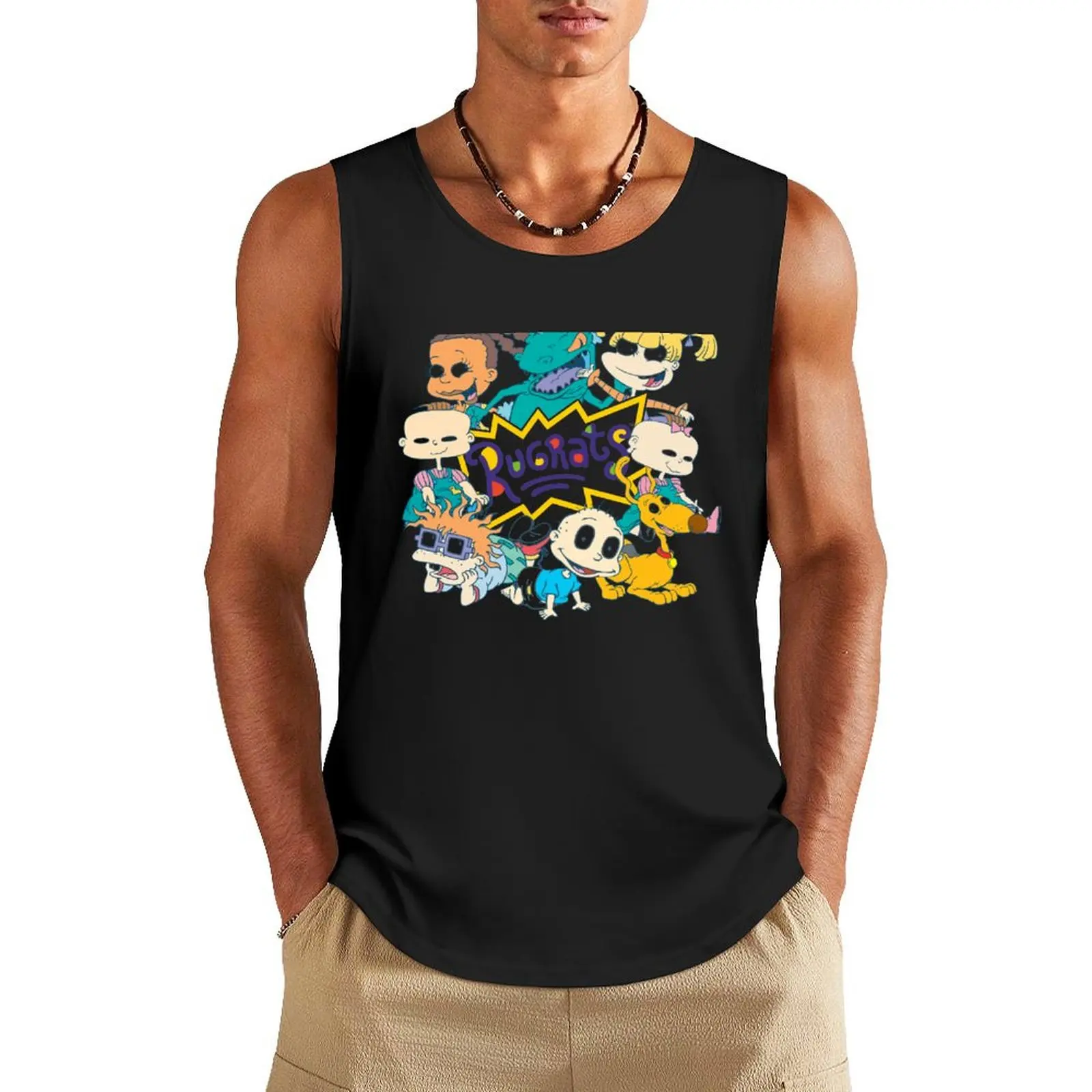 Rugrats Character Group Center Logo Tank Top Men's fitness t-shirt gym clothes men
Rugrats Character Group Center Logo Tank Top Men's fitness t-shirt gym clothes men
