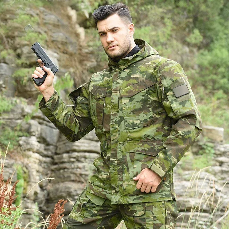 Hunting Tactical Jacket Hooded Waterproof Wear-resistant Camping Jacket Fleece Clothing Multicam Camouflage Windbreakers
Hunting Tactical Jacket Hooded Waterproof Wear-resistant Camping Jacket Fleece Clothing Multicam Camouflage Windbreakers