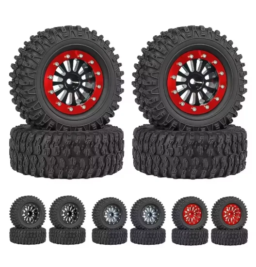 4pcs 65mm 1.3" Metal Beadlock Wheel Tire Set For 1/18 1/24 RC Crawler Car TRX4M SCX24 AX24 FCX24 Upgrade Parts
4pcs 65mm 1.3" Metal Beadlock Wheel Tire Set For 1/18 1/24 RC Crawler Car TRX4M SCX24 AX24 FCX24 Upgrade Parts