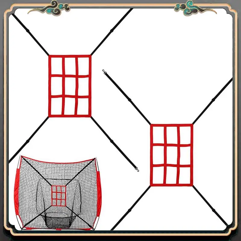 2 PCS Softball Target Net Adjustable Red & Black For Softball Net Practice Throwing Hitting Batting Catching Baseball Training
2 PCS Softball Target Net Adjustable Red & Black For Softball Net Practice Throwing Hitting Batting Catching Baseball Training