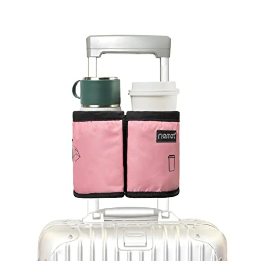 Luggage Travel Cup Holder Free Hand Drink Caddy - Hold Two Coffee Mugs - Fits Roll on Most Suitcase Handles - Gifts for Flight
Luggage Travel Cup Holder Free Hand Drink Caddy - Hold Two Coffee Mugs - Fits Roll on Most Suitcase Handles - Gifts for Flight