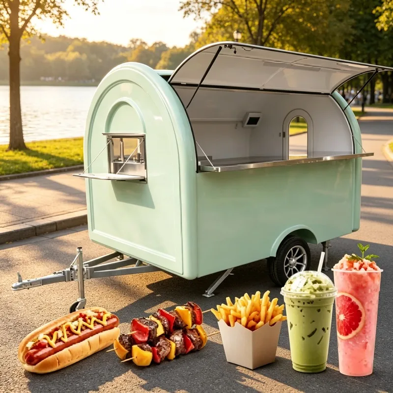 Customizable Expandable Food Truck Industrial Drink Beverage Smoothie Falafel Pie Small Mobile Trailer For Sale
Customizable Expandable Food Truck Industrial Drink Beverage Smoothie Falafel Pie Small Mobile Trailer For Sale