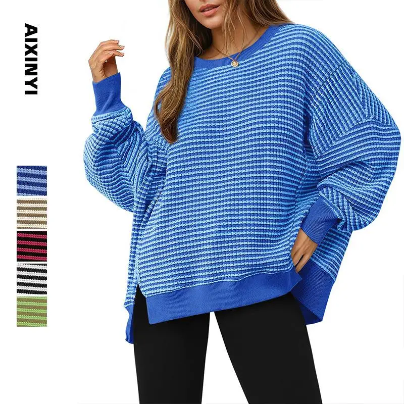 Women's Color Block round Neck Sweatshirt Loose Fit Comfortable Polyester Hoodie Fashionable Casual Style for Autumn
Women's Color Block round Neck Sweatshirt Loose Fit Comfortable Polyester Hoodie Fashionable Casual Style for Autumn