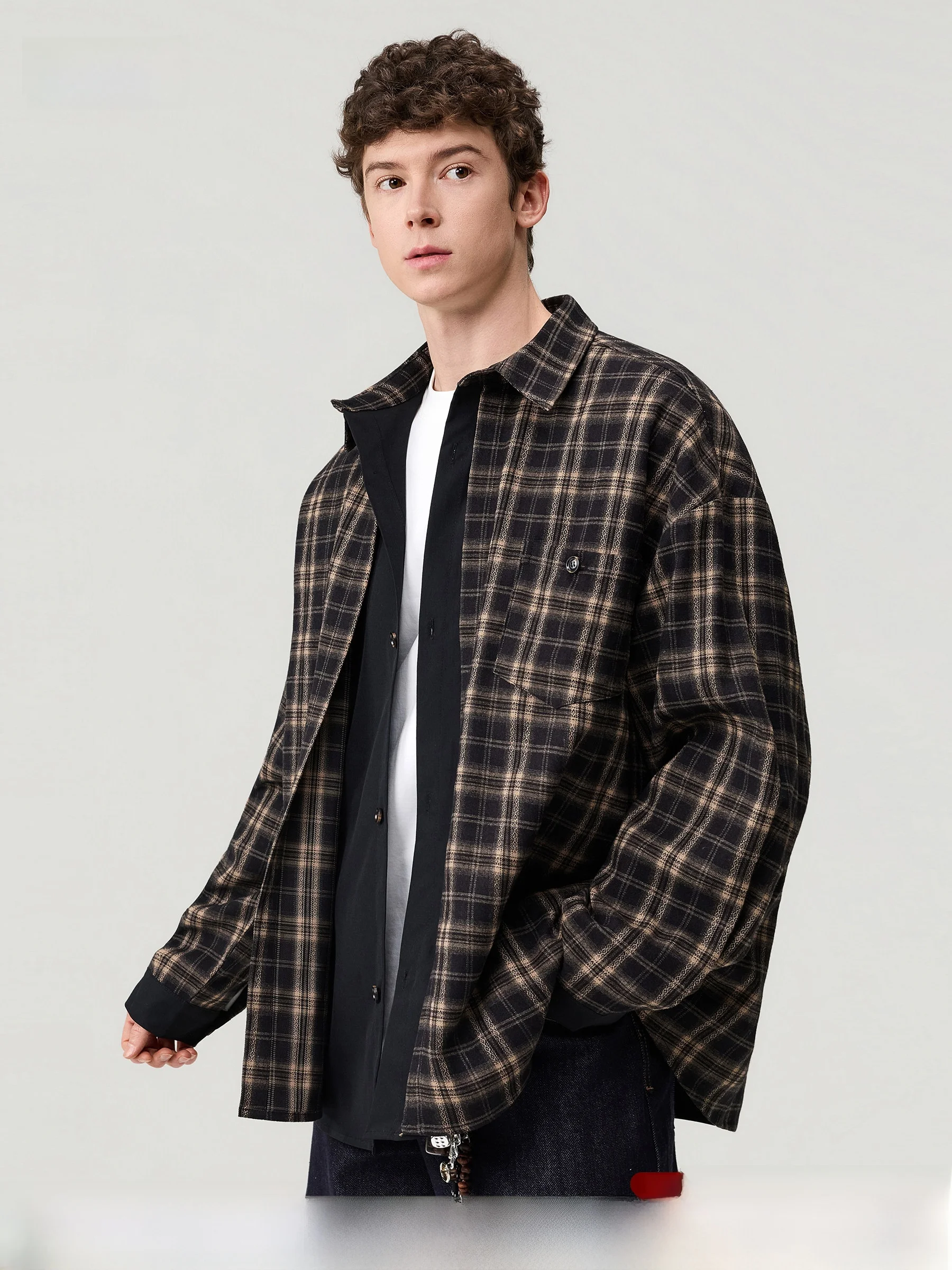 DPX Men's Plaid Shirt Loose Fit Long Sleeve Turn-down Collar Patchwork Spring 2026 New Style Outdoor Casual Breathable Polyes...
DPX Men's Plaid Shirt Loose Fit Long Sleeve Turn-down Collar Patchwork Spring 2026 New Style Outdoor Casual Breathable Polyes...