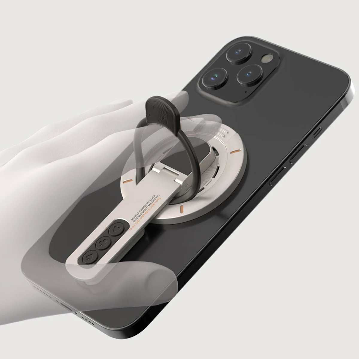 For MagSafe Phone Grip Stand 3-in-1 Magnetic Finger Ring Holder with Double-Sided Magnet Phone Stand for iPhone 16/15/14/13/12
For MagSafe Phone Grip Stand 3-in-1 Magnetic Finger Ring Holder with Double-Sided Magnet Phone Stand for iPhone 16/15/14/13/12