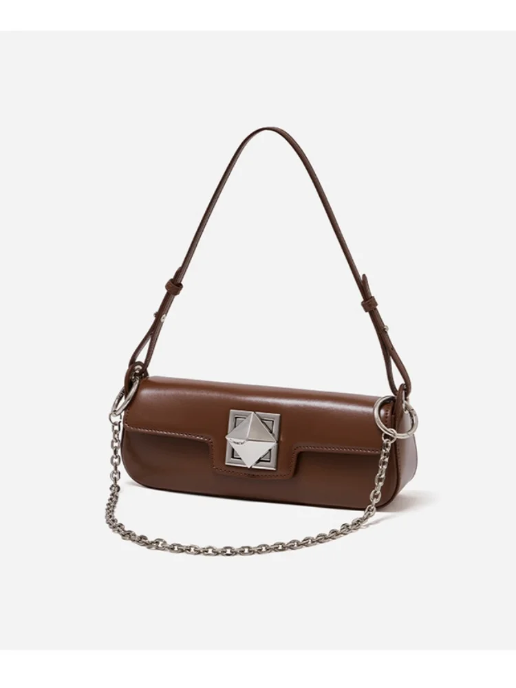 Leather Korean Style Fashionable Small Square Bag 2026 Trendy Unique Hardware Shoulder Bag Women's Chain Decoration Armpit Bag
Leather Korean Style Fashionable Small Square Bag 2026 Trendy Unique Hardware Shoulder Bag Women's Chain Decoration Armpit Bag