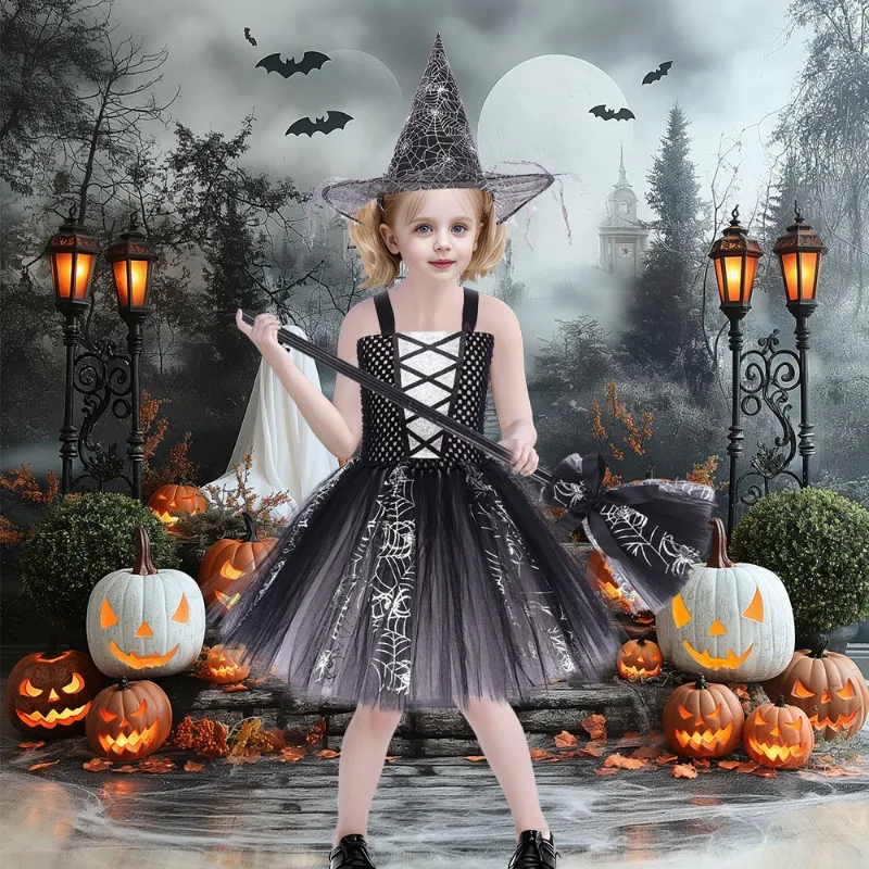 Purple Magic Wizard cosplay costume Halloween party witch tutu dress fluffy dress carnival kid's birthday dress spider mesh
Purple Magic Wizard cosplay costume Halloween party witch tutu dress fluffy dress carnival kid's birthday dress spider mesh