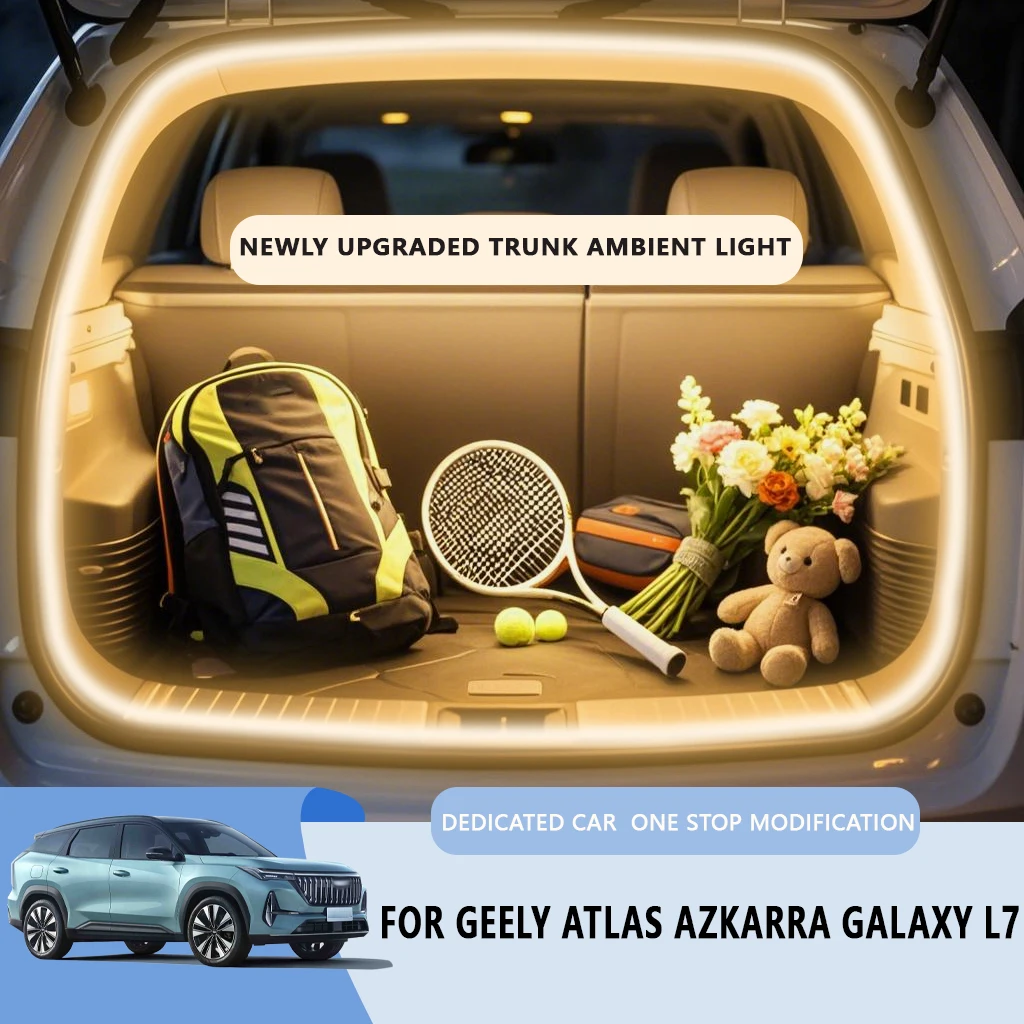 For Geely Atlas Azkarra Galaxy L7 trunk light modification light Atmosphere lights White warm white Rear Trunk LED Light Bar
For Geely Atlas Azkarra Galaxy L7 trunk light modification light Atmosphere lights White warm white Rear Trunk LED Light Bar