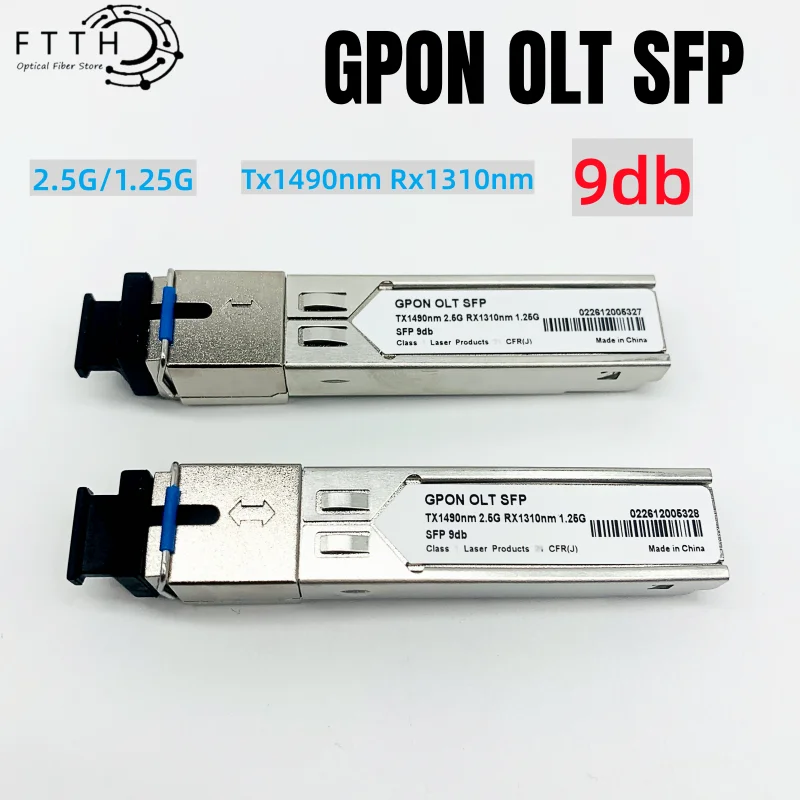 GPON OLT SFP 9DB+ FTTH GBIC Tx1490/Rx1310nm 1.25G 2.5G Модуль GPON OLT, совместимый с оборудованием ZTE, Huawei OLT и т.д.
GPON OLT SFP 9DB+ FTTH GBIC Tx1490/Rx1310nm 1.25G 2.5G Модуль GPON OLT, совместимый с оборудованием ZTE, Huawei OLT и т.д.