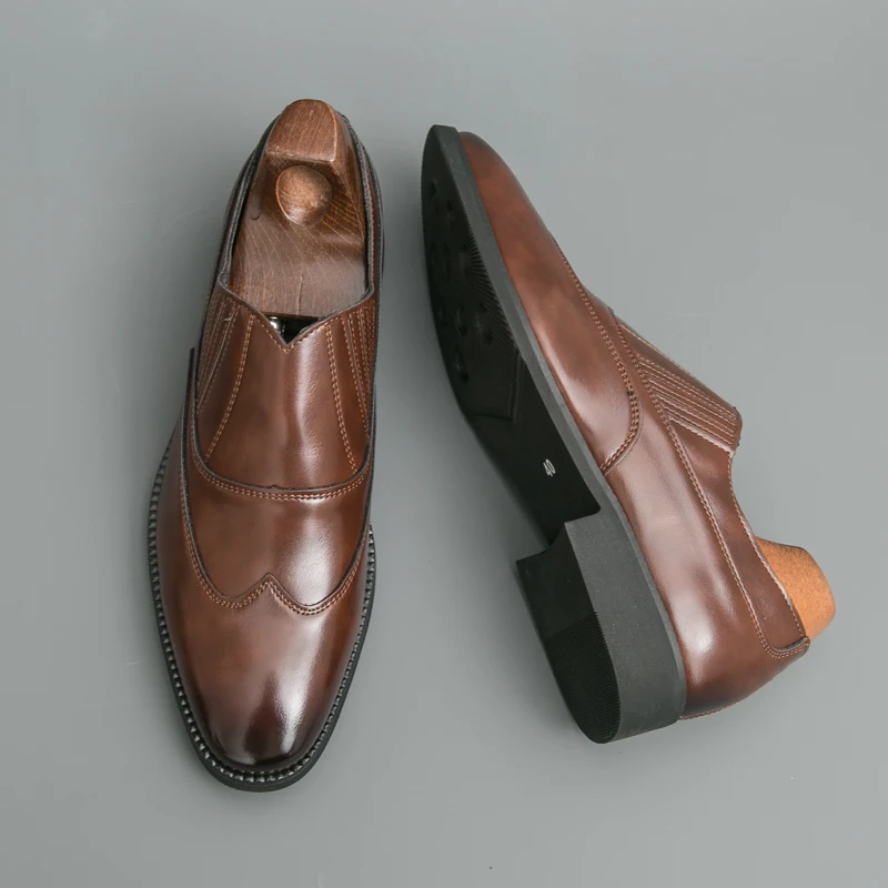 Men's Business Leather Shoes Classic casual gentleman style Party groom wedding 38-46 Adult suit shoes dress Black brown
Men's Business Leather Shoes Classic casual gentleman style Party groom wedding 38-46 Adult suit shoes dress Black brown