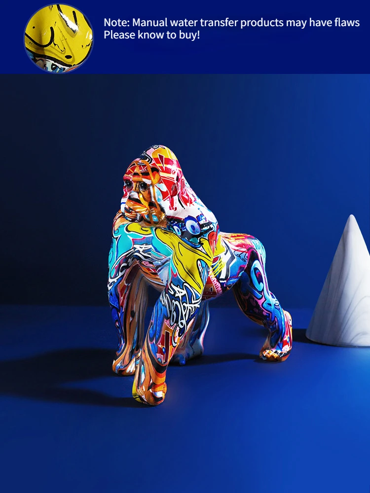 Creative colorful gorilla creative decoration crafts home porch wine cabinet TV cabinet decoration
Creative colorful gorilla creative decoration crafts home porch wine cabinet TV cabinet decoration