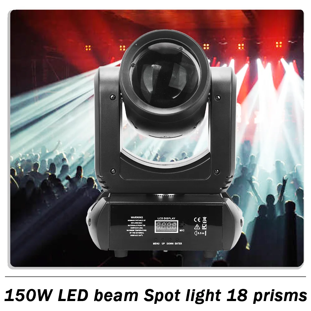150W LED beam Spot moving head light 18 prisms Stage Show Disco DJ Party light Club Bar dmx512 effect light Stage Event Show
150W LED beam Spot moving head light 18 prisms Stage Show Disco DJ Party light Club Bar dmx512 effect light Stage Event Show