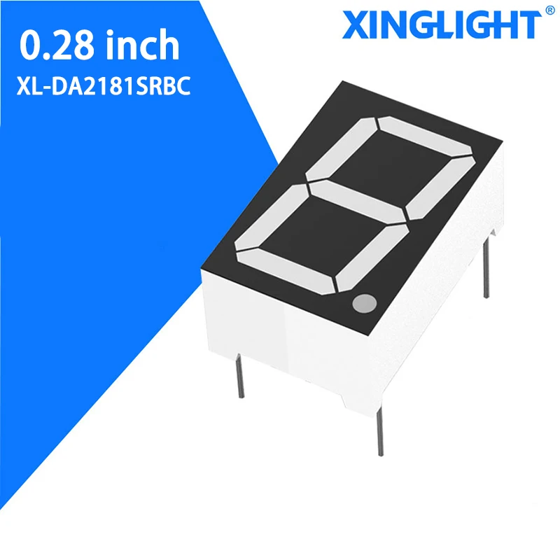 XINGLIGHT 5pcs High Bright 0.28 Inch LED Display 1 Bit Digit Tube Red Common Cathode/Anode Digital
XINGLIGHT 5pcs High Bright 0.28 Inch LED Display 1 Bit Digit Tube Red Common Cathode/Anode Digital