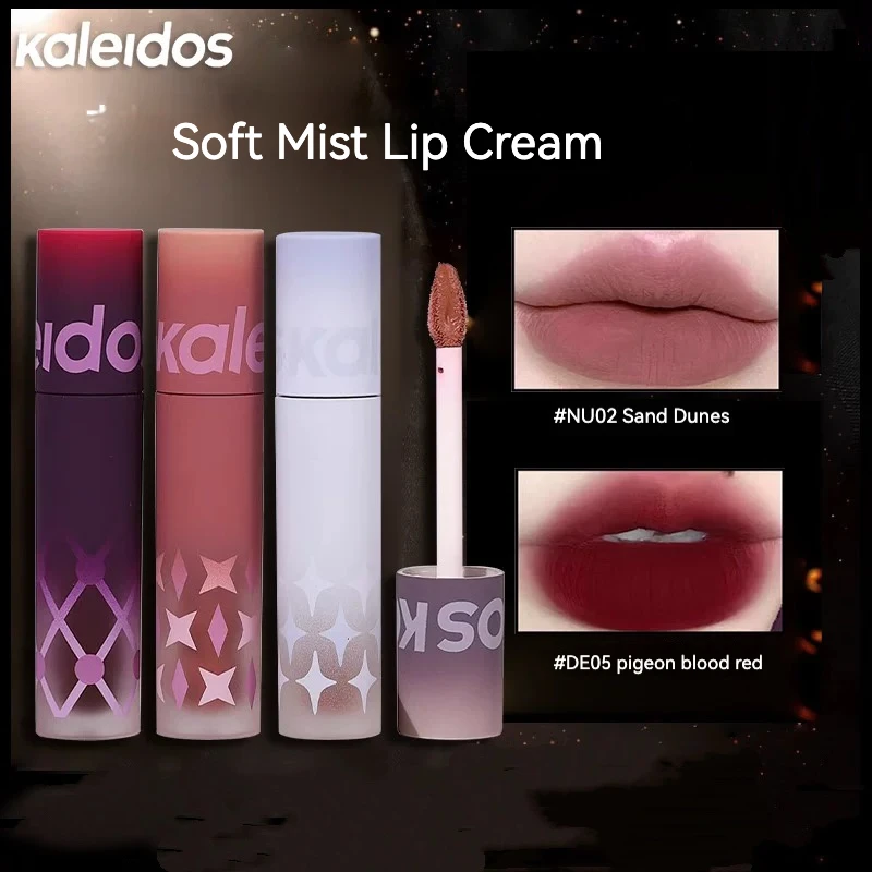 Kaleidos Lipstick Matte Soft Mist Cloud Lip Mud Lip Cream Powder Silky Smooth Pigeon's Blood 2.4g Cold Smoking Women Makeup
Kaleidos Lipstick Matte Soft Mist Cloud Lip Mud Lip Cream Powder Silky Smooth Pigeon's Blood 2.4g Cold Smoking Women Makeup