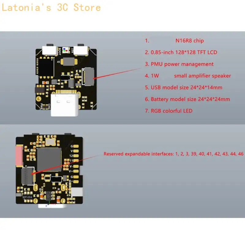 X3UB Small Voice Chat Module модуль 0,85 дюйма N16R8 Develoment Poard для носимых устройств и беспроводной сети
X3UB Small Voice Chat Module модуль 0,85 дюйма N16R8 Develoment Poard для носимых устройств и беспроводной сети