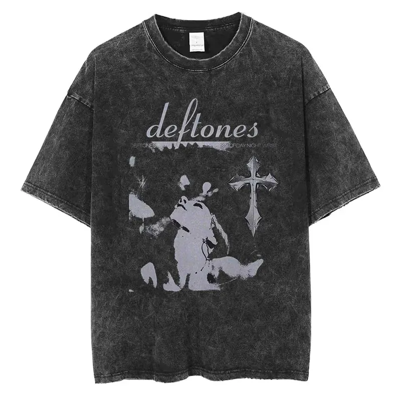 Hip Hop Deftones Men Women Plus Size Summer Washed T Shirt Vintage Print Cotton Tshirt Fashion Design Tee Streetwear Unisex Top
Hip Hop Deftones Men Women Plus Size Summer Washed T Shirt Vintage Print Cotton Tshirt Fashion Design Tee Streetwear Unisex Top