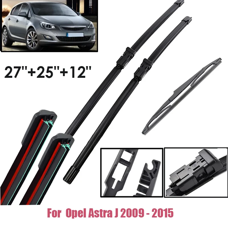 Wiper Front & Rear Wiper Blades Set For Opel Astra J 2009 - 2015 Windshield Windscreen Window Rain Brushes 27"+25"+12"
Wiper Front & Rear Wiper Blades Set For Opel Astra J 2009 - 2015 Windshield Windscreen Window Rain Brushes 27"+25"+12"