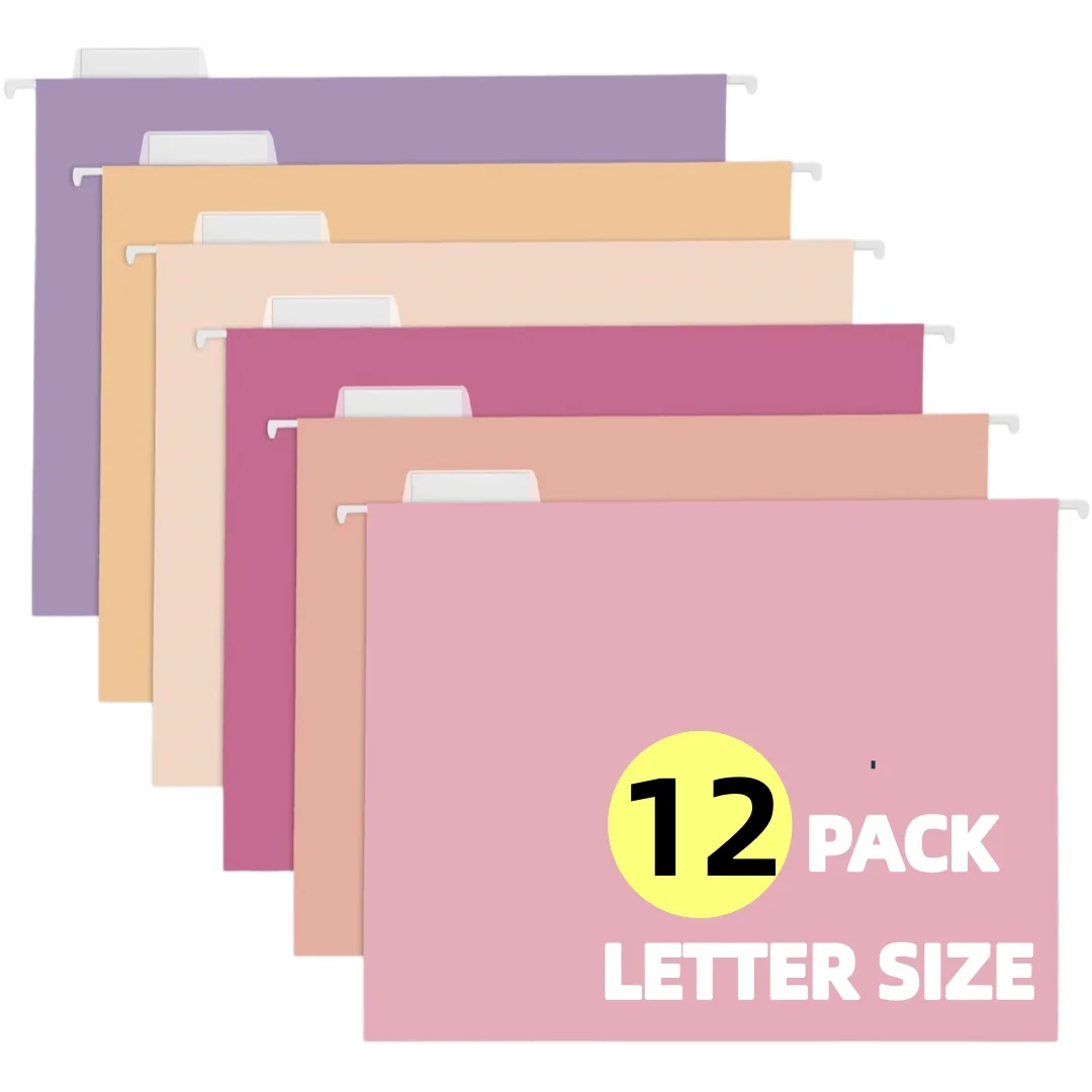 12 Pack Colored Hanging File Folders Letter Size Decorative Hanging Folder Cute Pretty File Folder
12 Pack Colored Hanging File Folders Letter Size Decorative Hanging Folder Cute Pretty File Folder