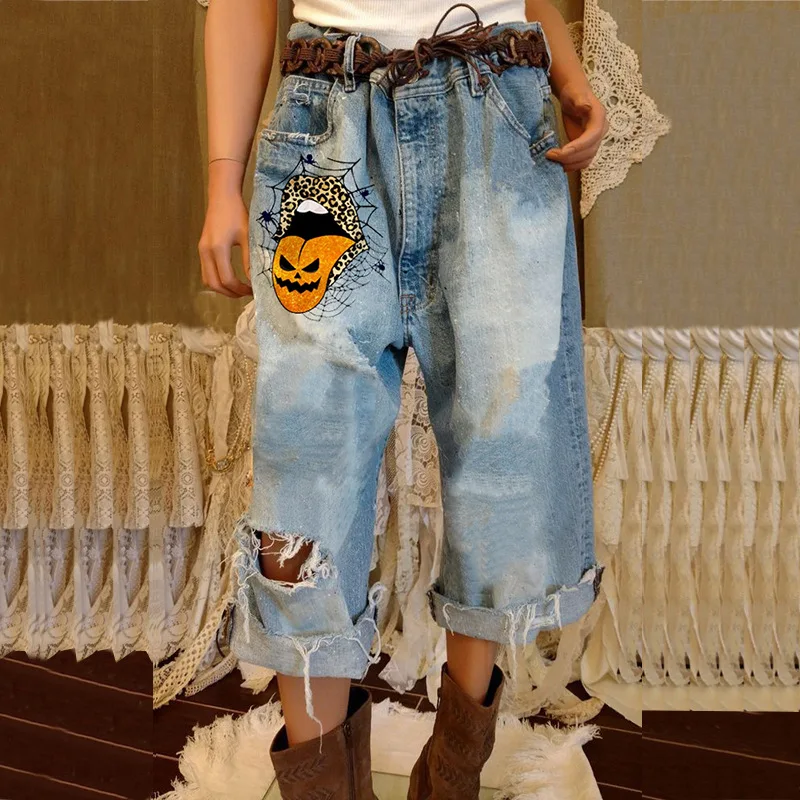 Women's Jeans 2024 Spring And Autumn New Ripped Design Print Retro Popular Casual Plus-Size Jeans
Women's Jeans 2024 Spring And Autumn New Ripped Design Print Retro Popular Casual Plus-Size Jeans