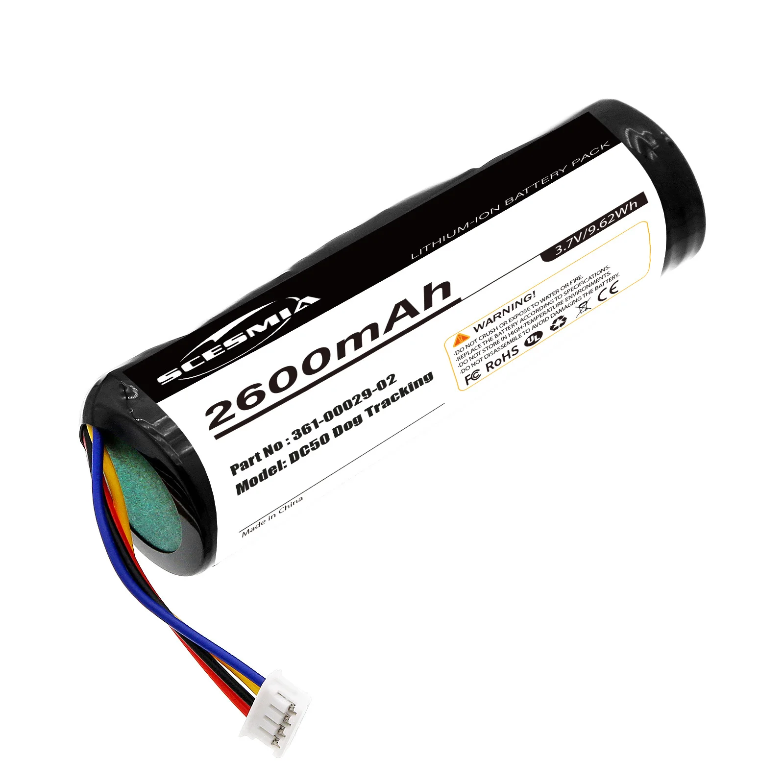 Dog Collar Battery 2600mAh/3400mAh 361-00029-02 for Garmin Alpha 100,DC50,GAA002,GAA003,GAA004,T5,TT10,TT15
Dog Collar Battery 2600mAh/3400mAh 361-00029-02 for Garmin Alpha 100,DC50,GAA002,GAA003,GAA004,T5,TT10,TT15