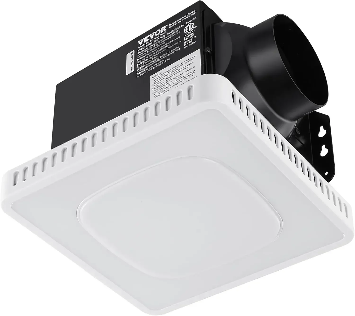 Bathroom Exhaust Fan, 8 LED Colors, 110 CFM Efficiency Ventilation, 1.5sones Low Noise All-Copper Motor, Remote Control
Bathroom Exhaust Fan, 8 LED Colors, 110 CFM Efficiency Ventilation, 1.5sones Low Noise All-Copper Motor, Remote Control