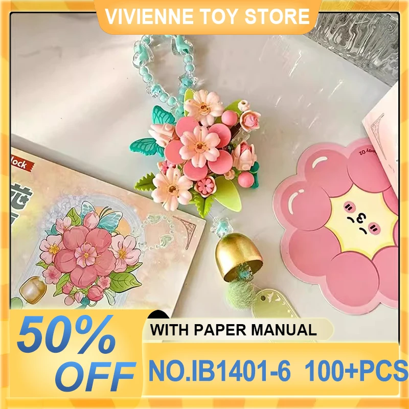 Display-worthy IB1401-6 Chinese Style Peach Blossom Wind Chime Building Blocks, Kids Educational DIY Assembly Toy Gift
Display-worthy IB1401-6 Chinese Style Peach Blossom Wind Chime Building Blocks, Kids Educational DIY Assembly Toy Gift