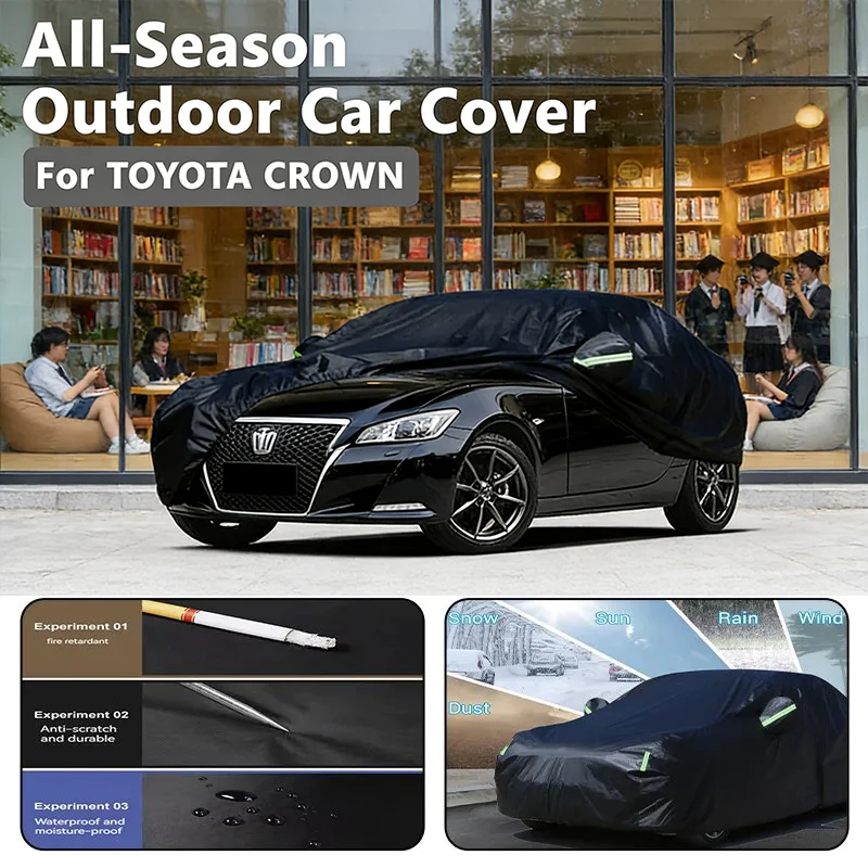 All-Season Car Cover for TOYOTA CROWN - Outdoor Full Protection, Waterproof Dustproof Heat-Resistant
All-Season Car Cover for TOYOTA CROWN - Outdoor Full Protection, Waterproof Dustproof Heat-Resistant