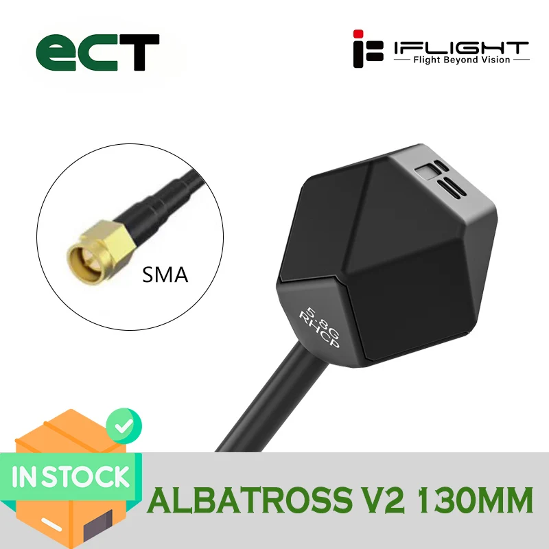iFlight Albatross V2 5.8GHz 90MM/130MM/180MM LHCP RP/ /RHCP SMA 2.4dBi Antenna Long Space Line Antenna for FPV Drone Part 
iFlight Albatross V2 5.8GHz 90MM/130MM/180MM LHCP RP/ /RHCP SMA 2.4dBi Antenna Long Space Line Antenna for FPV Drone Part