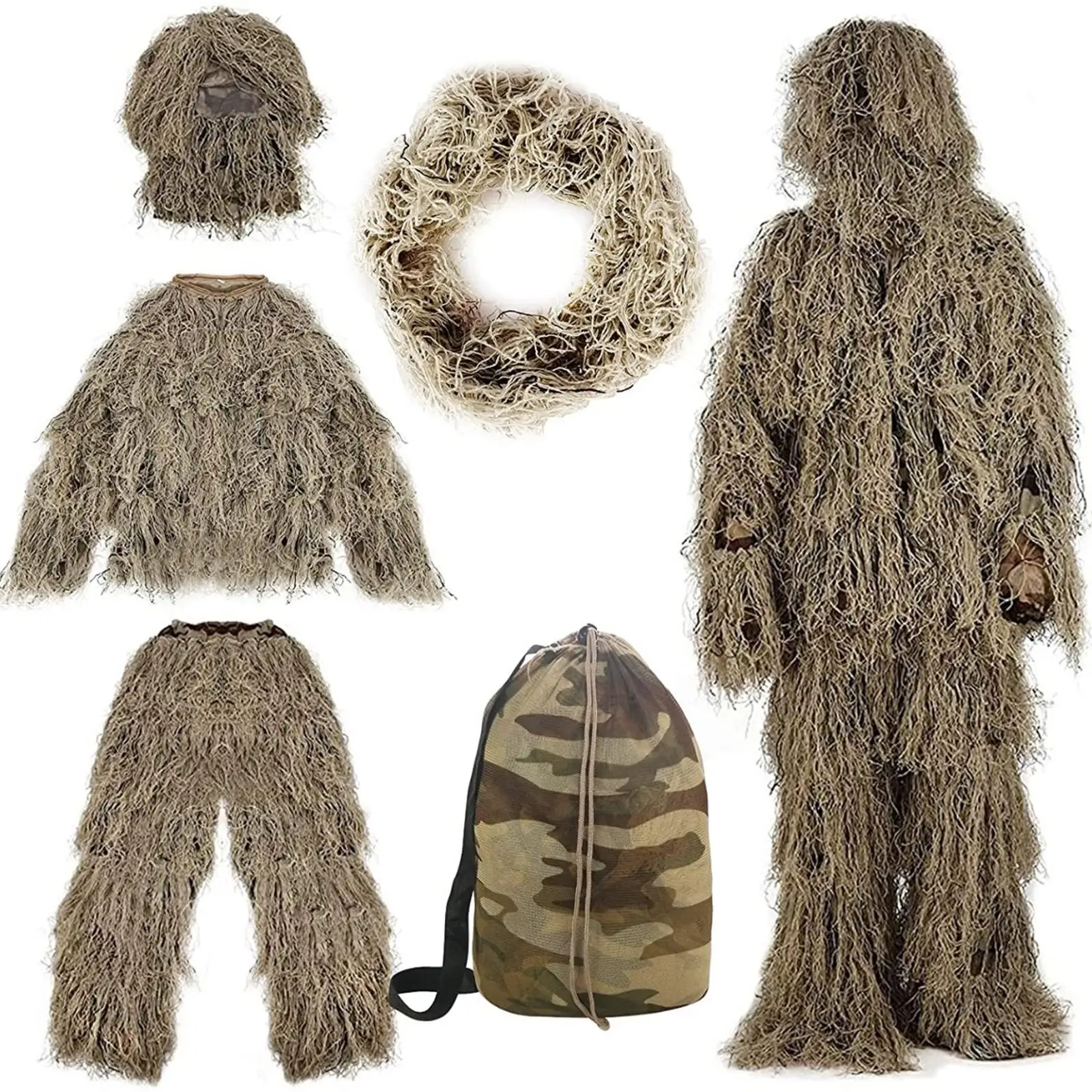 Костюм-кимоно Ghillie: легкий, дышащий, с сумкой для хранения, для наблюдения за птицами, рыбалки, костюм для джунглей, Хэллоуина
Костюм-кимоно Ghillie: легкий, дышащий, с сумкой для хранения, для наблюдения за птицами, рыбалки, костюм для джунглей, Хэллоуина