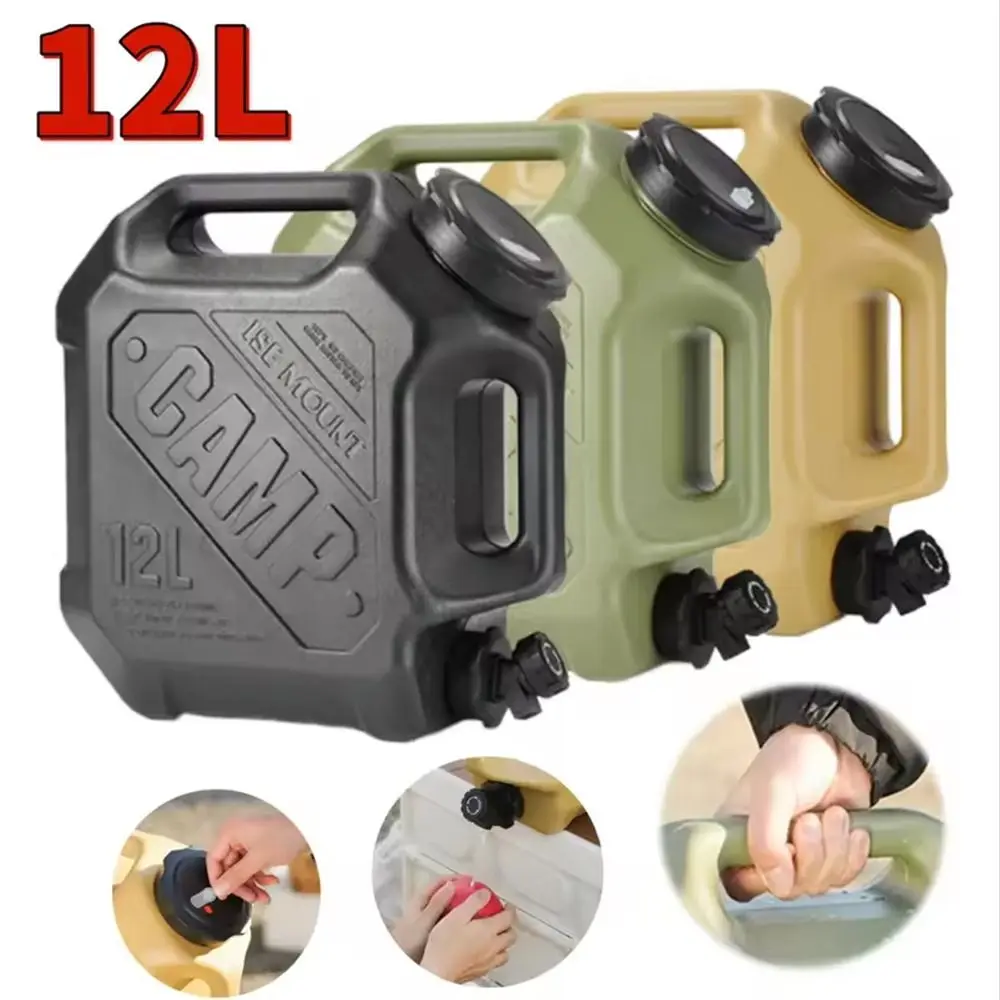 Portable Water Storage Container 12L Double Grip Outdoor Drinking Bucket Wear-resistant Large Capacity Camping Water Tank
Portable Water Storage Container 12L Double Grip Outdoor Drinking Bucket Wear-resistant Large Capacity Camping Water Tank