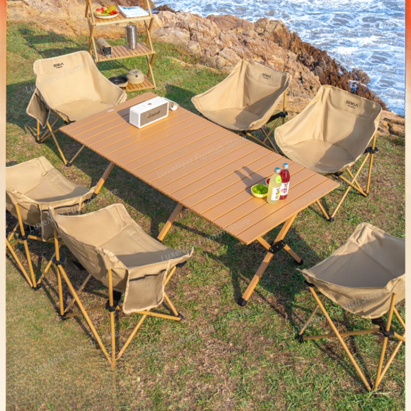Multi-Functional Foldable Camping Table Storage Net Compact Design Table Chairs Backpacking Fishing Mesa Comedor Furniture
Multi-Functional Foldable Camping Table Storage Net Compact Design Table Chairs Backpacking Fishing Mesa Comedor Furniture