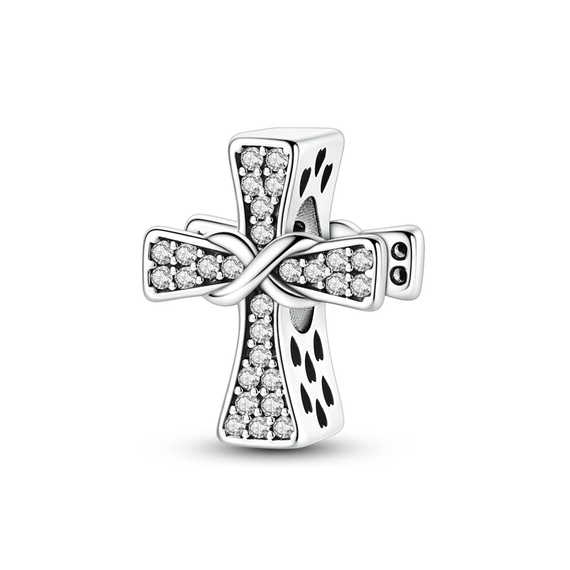 925 Sterling Silver Charms Bead CZ Zircon Sparking Cross Dangle Fit Original Bracelet DIY Women Jewelry Gift
925 Sterling Silver Charms Bead CZ Zircon Sparking Cross Dangle Fit Original Bracelet DIY Women Jewelry Gift