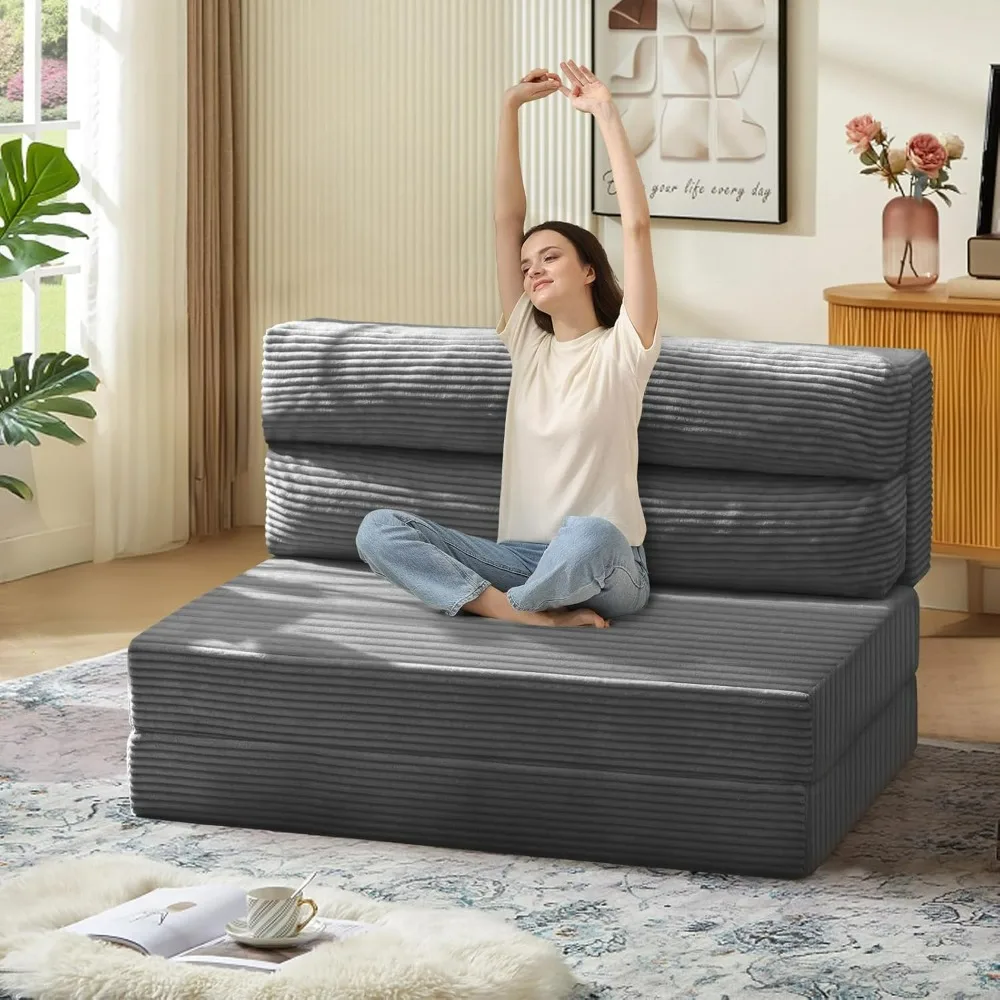 Folding Sofa Bed, Convertible Sleeper Chair with Pilow Foldable Matress, 2 in 1 Pull Out Loveseat Sofa Portable Fold Out Chair
Folding Sofa Bed, Convertible Sleeper Chair with Pilow Foldable Matress, 2 in 1 Pull Out Loveseat Sofa Portable Fold Out Chair