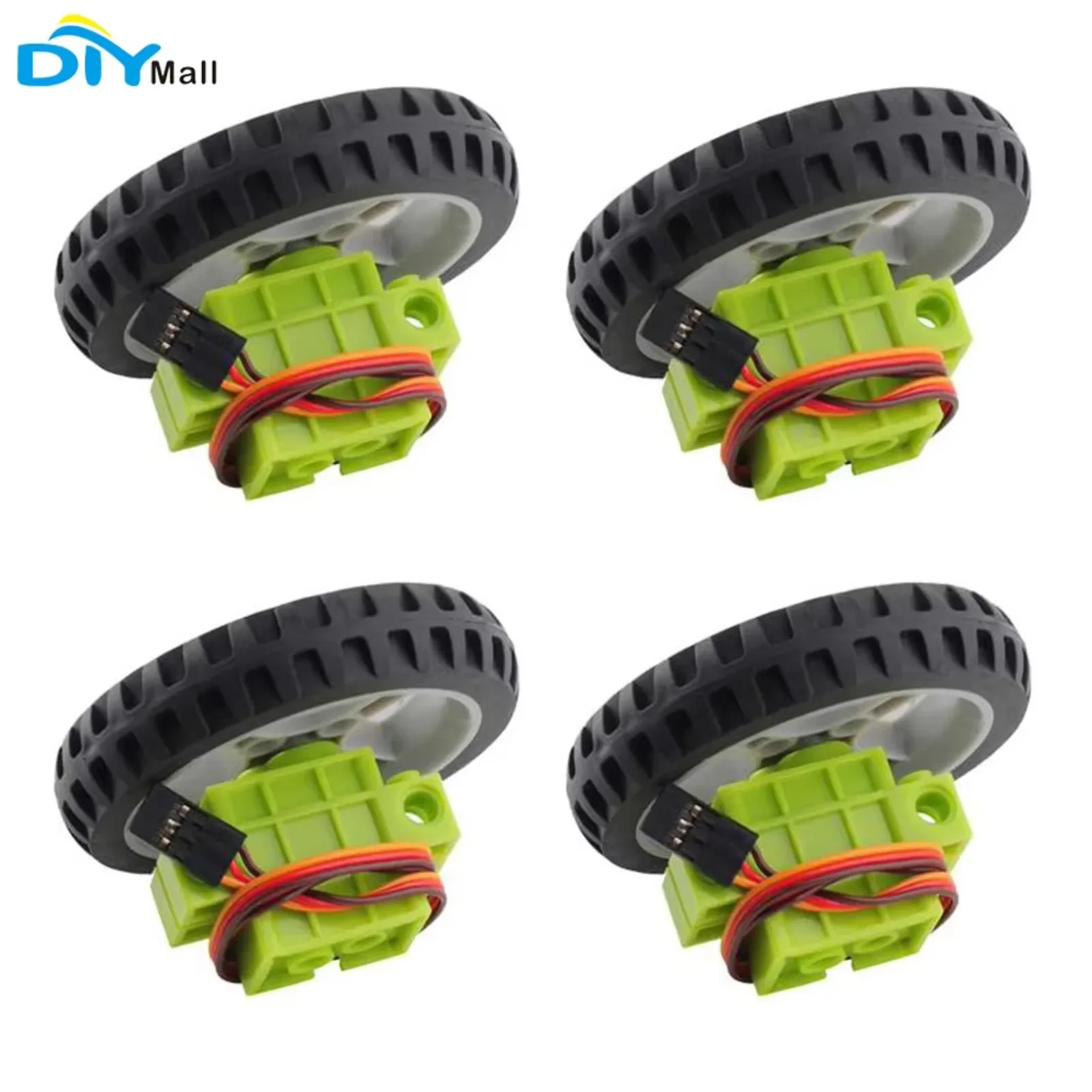 4Pcs Geekservo 360 Degree Rotation Programmable Servo Motor for Legoeds Building Bricks Microbit Micro:bit with Cross Axle Wheel
4Pcs Geekservo 360 Degree Rotation Programmable Servo Motor for Legoeds Building Bricks Microbit Micro:bit with Cross Axle Wheel