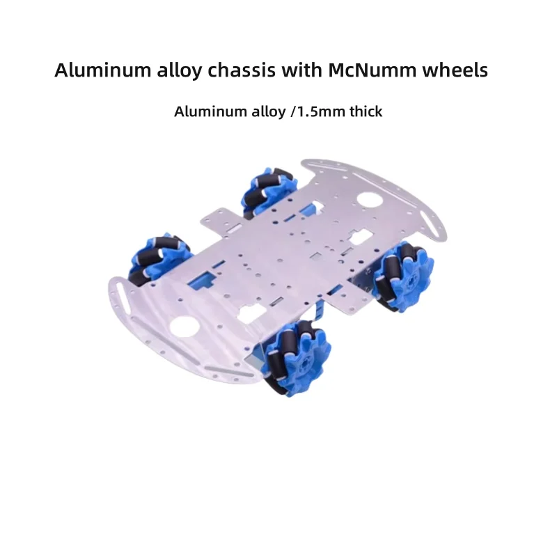 4WD Four-Wheel Intelligent Car Chassis Set 1.5mm Aluminum Alloy Car Board Four-Drive Bottom McNamm Tyre 1:90 TT Motor 4mm Shaft
4WD Four-Wheel Intelligent Car Chassis Set 1.5mm Aluminum Alloy Car Board Four-Drive Bottom McNamm Tyre 1:90 TT Motor 4mm Shaft