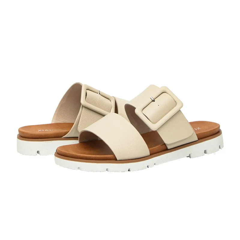 Women's Thick Soled Jelly Slippers Fashion Ladies Double Button Beach Shoes High Heels Beach Shoes Female 35-40
Women's Thick Soled Jelly Slippers Fashion Ladies Double Button Beach Shoes High Heels Beach Shoes Female 35-40