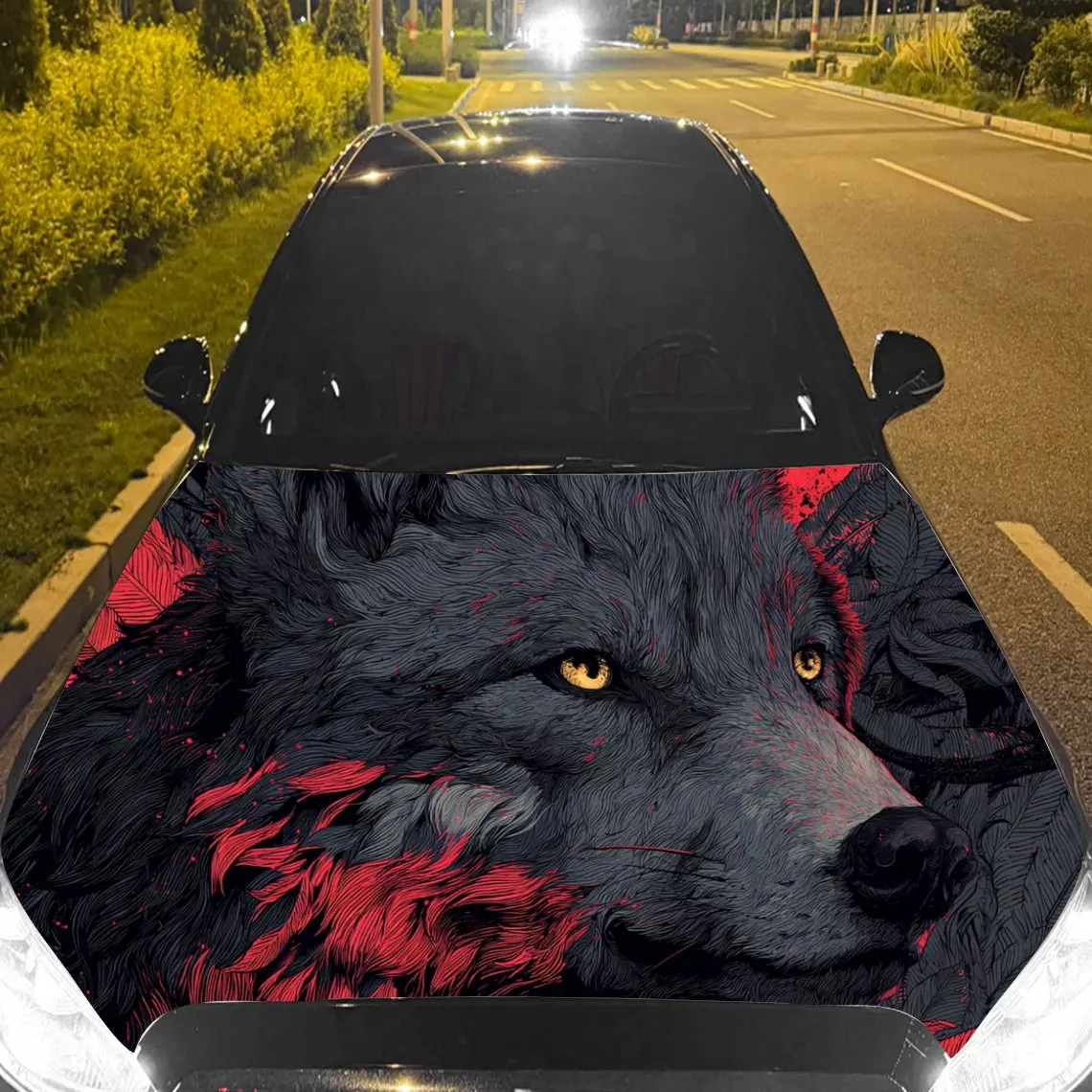 Car Decals Wolf with Red Textured Background & Artistic, Fierce Visual Details Car Hood Sticker, Waterproof Self - Adhesive Viny
Car Decals Wolf with Red Textured Background & Artistic, Fierce Visual Details Car Hood Sticker, Waterproof Self - Adhesive Viny