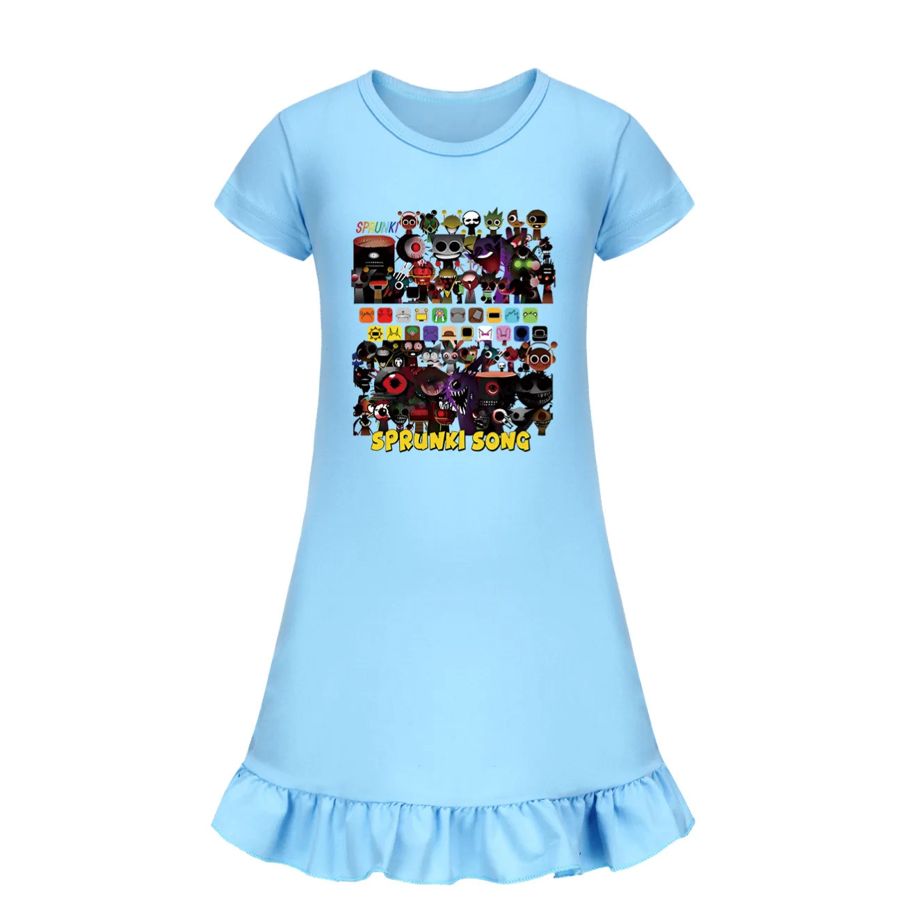Sprunki Clothes Kids Sweet and Lovely Sprunky Dress Baby Grils Casual Dresses Children Comfortable Knee-length Home Nightgowns
Sprunki Clothes Kids Sweet and Lovely Sprunky Dress Baby Grils Casual Dresses Children Comfortable Knee-length Home Nightgowns