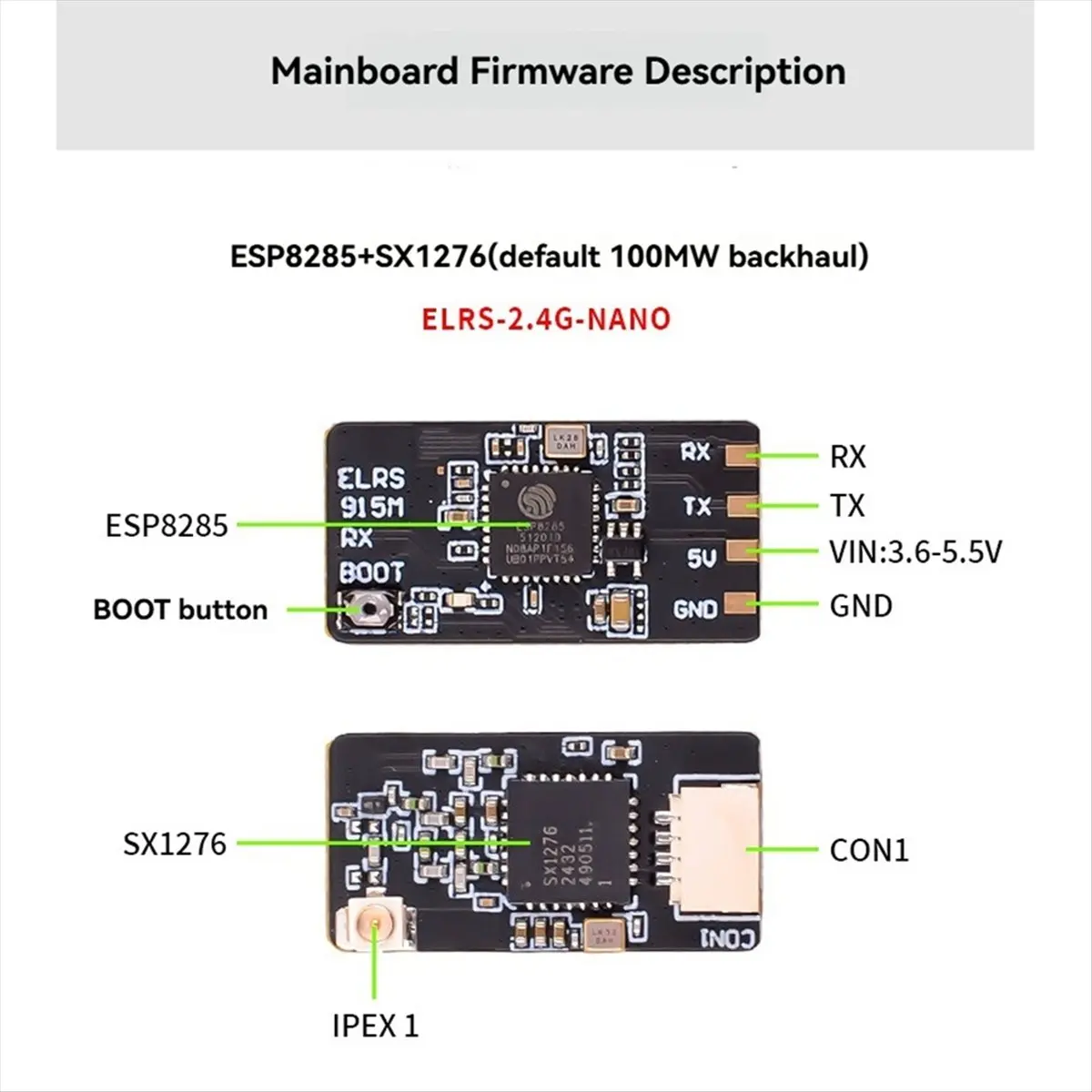 (A30I) ELRS 2.4G NANO ExpressLRS Receiver SX1281+ESP8285 High Refresh Rate ELRS Receiver for RC FPV Traversing Drones Parts
(A30I) ELRS 2.4G NANO ExpressLRS Receiver SX1281+ESP8285 High Refresh Rate ELRS Receiver for RC FPV Traversing Drones Parts