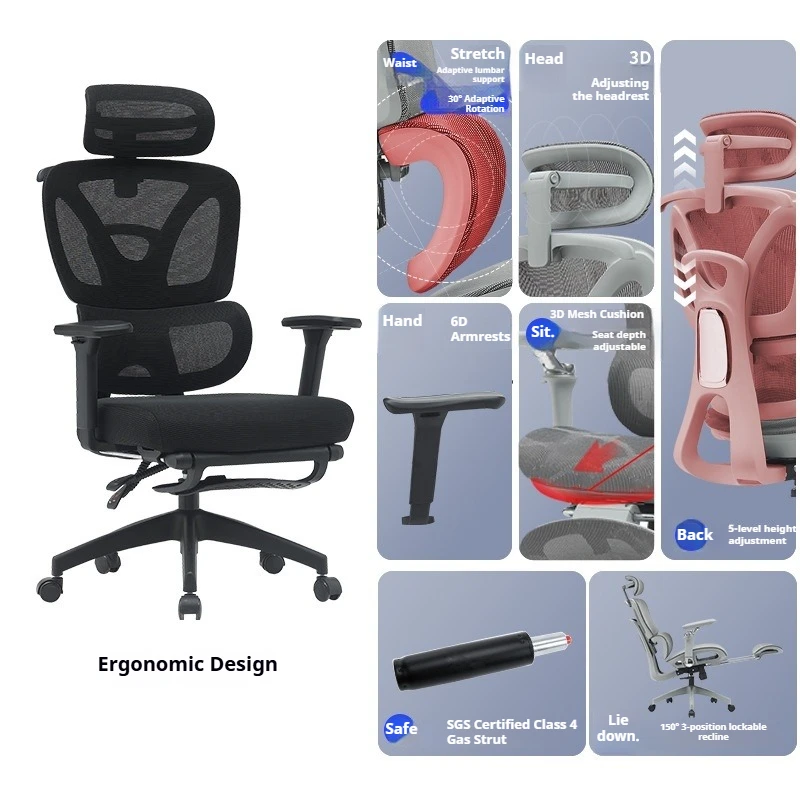 Ergonomic Chair Office Furniture Office Chairs Lounge Armchair Chaises Gaming Desk Chaise Bureau Pc Room Chair Gamer Computer
Ergonomic Chair Office Furniture Office Chairs Lounge Armchair Chaises Gaming Desk Chaise Bureau Pc Room Chair Gamer Computer