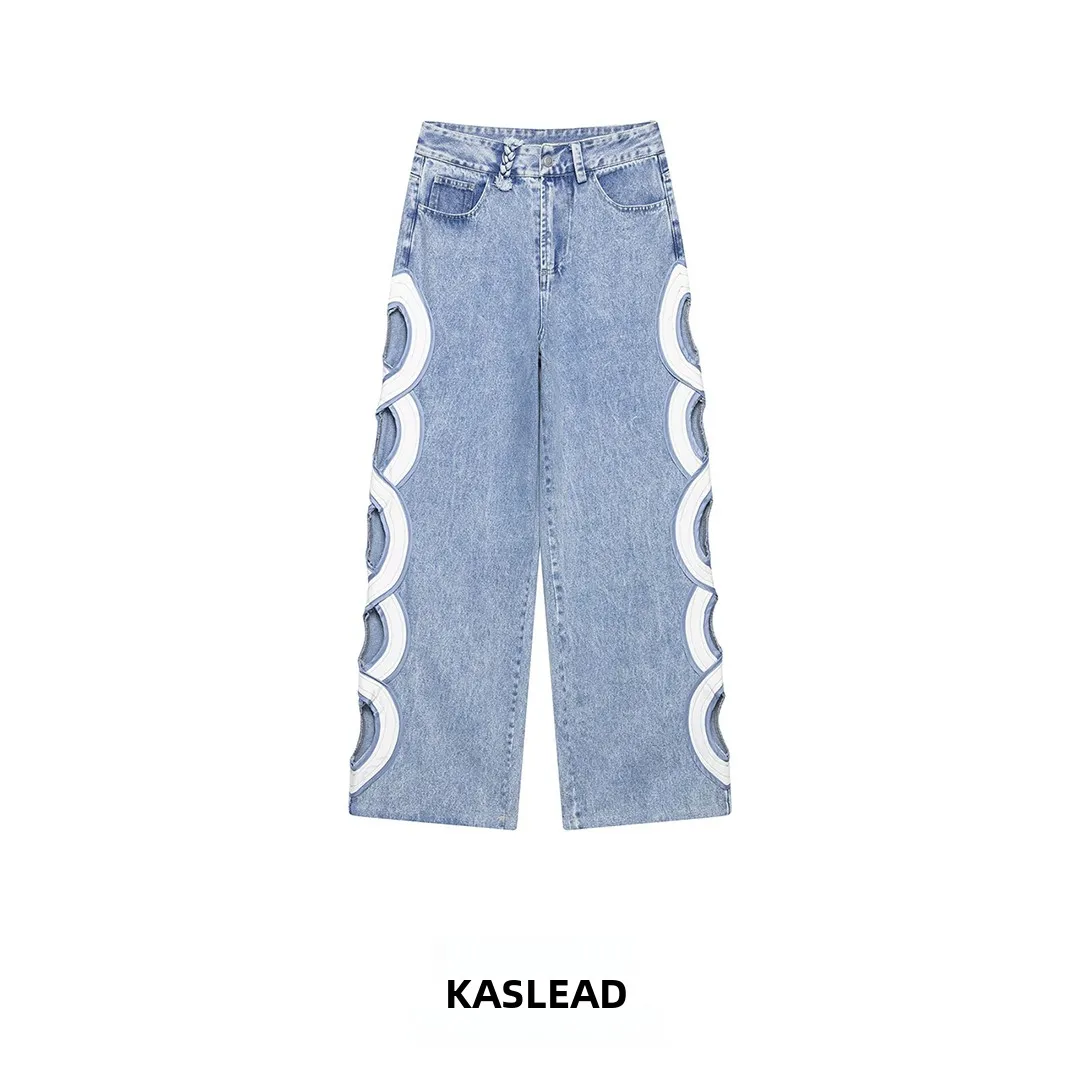 KASLEAD New Women's Fashion Simple Match Side Hollow High Waist Jeans Straight Leg Pants Casual High Waist Polyester Fiber
KASLEAD New Women's Fashion Simple Match Side Hollow High Waist Jeans Straight Leg Pants Casual High Waist Polyester Fiber