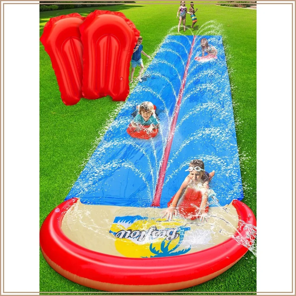22FT Extra Long Water Slide for Kids & Adults, 2-Lane Slip N Slide with Sprinklers & Bodyboards, Heavy Duty Outdoor Summer Fun
22FT Extra Long Water Slide for Kids & Adults, 2-Lane Slip N Slide with Sprinklers & Bodyboards, Heavy Duty Outdoor Summer Fun