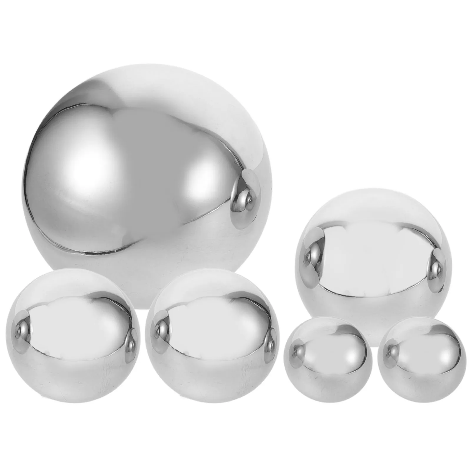 6pcs Set Stainless Steel Gazing Balls Garden Spheres Reflective Hollow Metal Pond Balls Seamless Gazing Globe 201 
6pcs Set Stainless Steel Gazing Balls Garden Spheres Reflective Hollow Metal Pond Balls Seamless Gazing Globe 201
